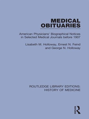 cover image of Medical Obituaries